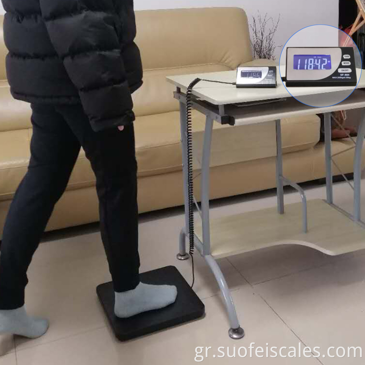 SF-884 200kg/50g οθόνη LCD Digital Postal Scale